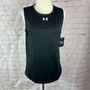 NWT womens under armour sleeveless team tech shirt activewear loose fit